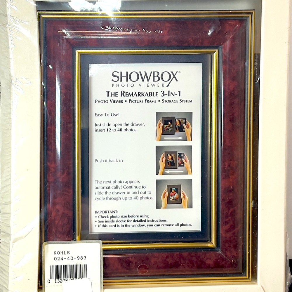 New Shadow Box 3-n-1 Photo Frame-Store Photos Rotate Photos